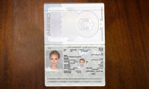 UAE Passport PSD Template