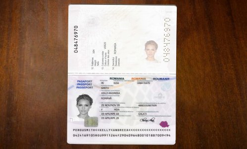 Romania Passport PSD Template