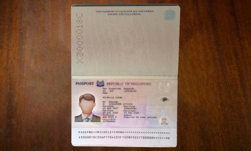 Singapore Passport PSD Template