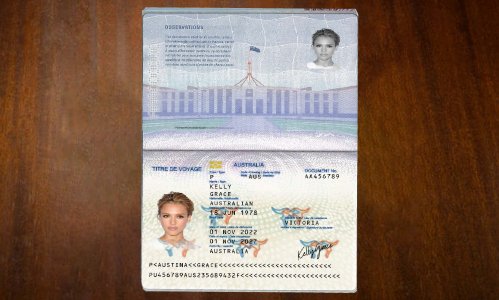 Australia Passport PSD Template