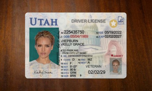 Utah Driver license PSD Template