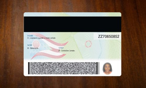 Ohio Driver license PSD Template