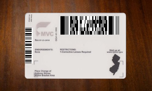 New Jersey Driver license PSD Template