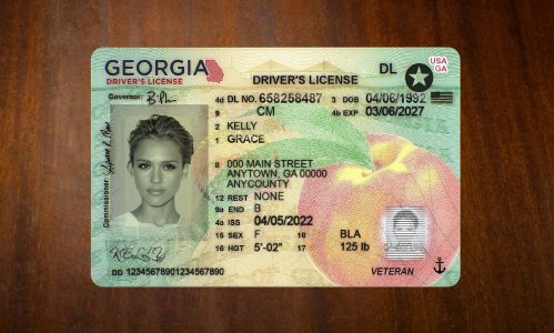 Georgia Driver license PSD Template